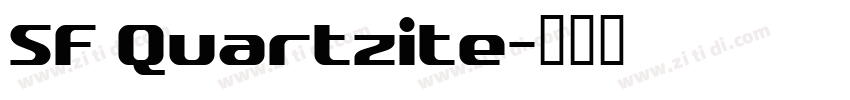 SF Quartzite字体转换